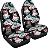 Hipster Frog Pattern Print Universal Fit Car Seat Covers 102422