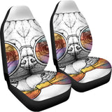 Hipster Pug Print Universal Fit Car Seat Covers 102422