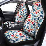 Hockey Equipment Pattern Print Universal Fit Car Seat Covers 102422