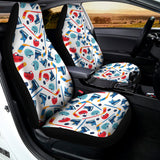 Hockey Equipment Pattern Print Universal Fit Car Seat Covers 102422