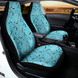 Hockey Stick And Puck Pattern Print Universal Fit Car Seat Covers 102422