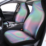 Holographic Waves Print Universal Fit Car Seat Covers 102422