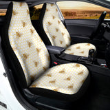 Honey Bee Hive Pattern Print Universal Fit Car Seat Covers 102422