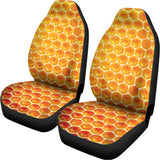 Honey Bee Hive Print Universal Fit Car Seat Covers 102422