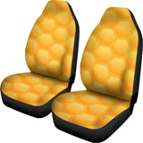 Honeycomb Pattern Print Universal Fit Car Seat Covers 102422