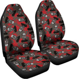 Horror Frankenstein Pattern Print Universal Fit Car Seat Covers 102422