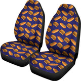 Hot Dog And Hamburger Pattern Print Universal Fit Car Seat Covers 102422