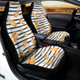 Hot Dog Striped Pattern Print Universal Fit Car Seat Covers 102422