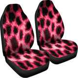 Hot Pink And Black Cheetah Print Universal Fit Car Seat Covers 102422