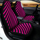 Hot Pink Black And Blue Stripes Print Universal Fit Car Seat Covers 102422