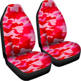 Hot Pink Camouflage Print Universal Fit Car Seat Covers 102422