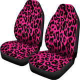 Hot Pink Leopard Print Universal Fit Car Seat Covers 102422