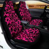 Hot Pink Leopard Print Universal Fit Car Seat Covers 102422