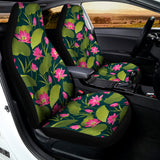 Hot Pink Lotus Pattern Print Universal Fit Car Seat Covers 102422