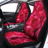Hot Pink Rose Print Universal Fit Car Seat Covers 102422