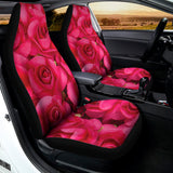 Hot Pink Rose Print Universal Fit Car Seat Covers 102422