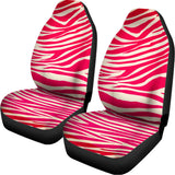Hot Pink Zebra Pattern Print Universal Fit Car Seat Covers 102422