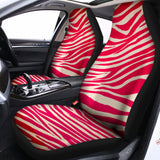 Hot Pink Zebra Pattern Print Universal Fit Car Seat Covers 102422