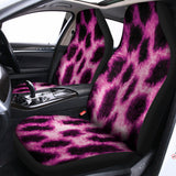 Hot Purple And Black Cheetah Print Universal Fit Car Seat Covers 102422