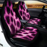Hot Purple And Black Cheetah Print Universal Fit Car Seat Covers 102422