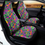 Hot Purple Pineapple Pattern Print Universal Fit Car Seat Covers 102422