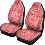 Human Brain Print Universal Fit Car Seat Covers 102422