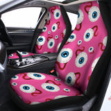 Human Eyeball Pattern Print Universal Fit Car Seat Covers 102422