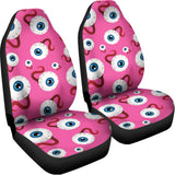 Human Eyeball Pattern Print Universal Fit Car Seat Covers 102422