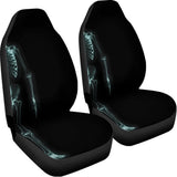 Human Skeleton X-Ray Print Universal Fit Car Seat Covers 102422