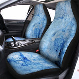 Ice Blue Marble Print Universal Fit Car Seat Covers 102422