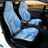 Ice Blue Marble Print Universal Fit Car Seat Covers 102422