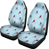 Ice Hockey Players Pattern Print Universal Fit Car Seat Covers 102422