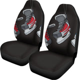 Ice Hockey Skates Print Universal Fit Car Seat Covers 102422