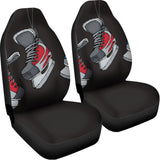 Ice Hockey Skates Print Universal Fit Car Seat Covers 102422