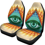 Illuminati Eye of Providence Print Universal Fit Car Seat Covers 102422