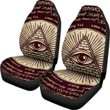 Eye of Providence Symbol Print Universal Fit Car Seat Covers 102422