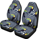 Illusion Toucan Print Universal Fit Car Seat Covers 102422