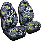 Illusion Toucan Print Universal Fit Car Seat Covers 102422