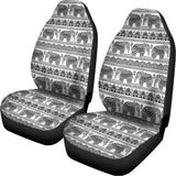 Indian Bohemian Elephant Pattern Print Universal Fit Car Seat Covers 102422