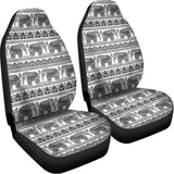 Indian Bohemian Elephant Pattern Print Universal Fit Car Seat Covers 102422