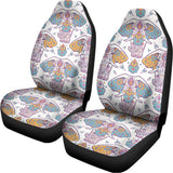 Indian Flower Elephant Pattern Print Universal Fit Car Seat Covers 102422