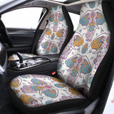 Indian Flower Elephant Pattern Print Universal Fit Car Seat Covers 102422