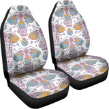 Indian Flower Elephant Pattern Print Universal Fit Car Seat Covers 102422