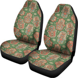 Indian Hamsa Pattern Print Universal Fit Car Seat Covers 102422