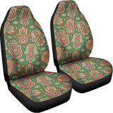 Indian Hamsa Pattern Print Universal Fit Car Seat Covers 102422