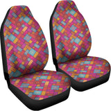 Indian Patchwork Pattern Print Universal Fit Car Seat Covers 102422