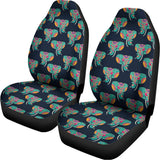 Indian Tribal Elephant Pattern Print Universal Fit Car Seat Covers 102422