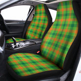 Irish Buffalo Plaid Pattern Print Universal Fit Car Seat Covers 102422