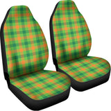 Irish Buffalo Plaid Pattern Print Universal Fit Car Seat Covers 102422