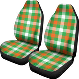 Irish Checkered St. Patrick's Day Print Universal Fit Car Seat Covers 102422